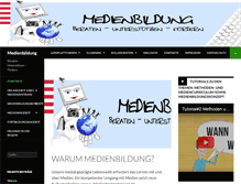 Tablet Screenshot of medien-bildung.info